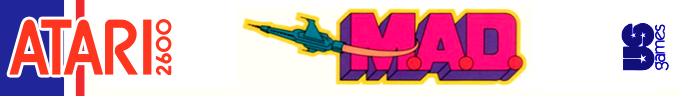 M.A.D. logo for Atari 2600